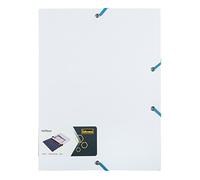 Idena Boîte de classement A4 en polypropylène blanc/bleu