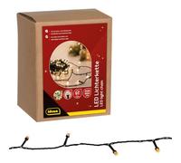 Idena Guirlande lumineuse, 200 LED Maxi, blanc chaud, 24,9 m | avec minuterie de 8 heures et adaptateur secteur, comme décoration de fête, décoration de Noël, pour un mariage, 31999