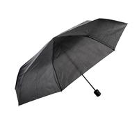 Idena 50107 - Parapluie de poche en noir d'un diamètre de 100 cm, parapluie à ouverture manuelle, housse de parapluie incluse, env. 24,5 x 5 cm