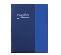 Idena Porte-revue DIN A4, 10 pochettes bleu/bleu foncé