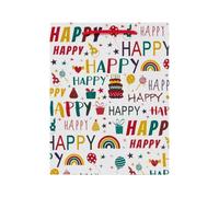 Idena Sac cadeau Happy Birthday 18 x 23 x 8 cm (1 pièce)
