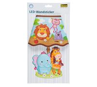 Idena Sticker mural LED-Motif animaux sauvages-Environ 31 x 18 cm, 31253