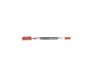 identi-pen extra-fin dble pointe -orange