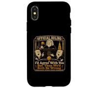 Identifiant Officiel de décision d'accord avec Vous Pickleball Deux Mauvais Coque pour iPhone X/XS