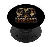 Identifiant Officiel de décision d'accord avec Vous Pickleball Deux Mauvais PopSockets PopGrip Adhésif