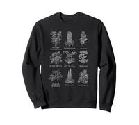 Identification des Plantes vénéneuses Fleurs de Cottage foncé Sweatshirt
