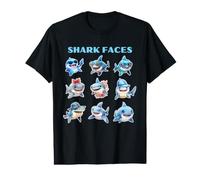 Identification des Visages des Requins T-Shirt Graphique avec Valeur