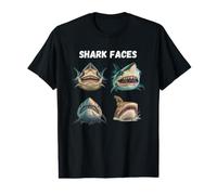 Identification des Visages des Requins T-Shirt Graphique avec Valeur