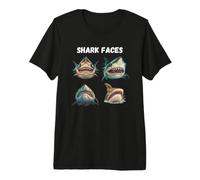 Identification des Visages des Requins T-Shirt Haut de Gamme