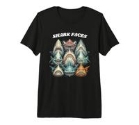 Identification des Visages des Requins T-Shirt Haut de Gamme