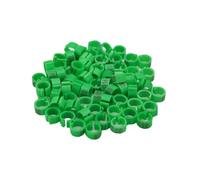 Identifier les bagues de pigeon voyageur, les fournitures de dressage, le numéro de patte, les bagues d'oiseau, le diamètre intérieur 8 mm,Vert,100 pièces