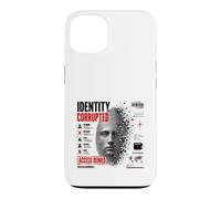 Identité Corrupted Cyber Glitch Fingerprint Dystopian Art Coque pour iPhone 13