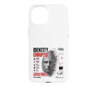 Identité Corrupted Cyber Glitch Fingerprint Dystopian Art Coque pour iPhone 15