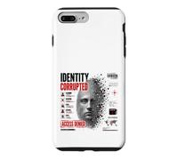 Identité Corrupted Cyber Glitch Fingerprint Dystopian Art Coque pour iPhone 7 Plus/8 Plus