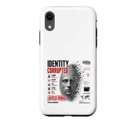 Identité Corrupted Cyber Glitch Fingerprint Dystopian Art Coque pour iPhone XR