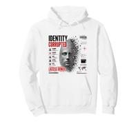 Identité Corrupted Cyber Glitch Fingerprint Dystopian Art Sweat à Capuche