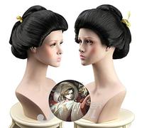 Identité de jeu V papillon rouge Michiko perruque de Cosplay perruques de cheveux synthétiques résistantes à la chaleur pour Costume de fête d'halloween