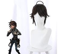 Identité V Luca Balsa perruque Cosplay Costume marron courte queue de cheval synthétique cheveux perruques pour Halloween fête carnaval jeu de rôle 476H