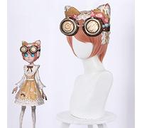Identité V mécanicien Tracy Reznik Cosplay perruques bonbons filles Orange rose courte perruque de cheveux synthétiques pour Halloween fête jeu de rôle