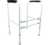 Identités, Accoudoirs de toilettes Kos, Améliore l'Autonomie aux WC, Installation Rapide, Confortable, Poids Max 100 kg, Securise les Toilettes