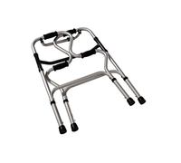 Identites Cadre de Marche Releveur Pliant, Améliore la Mobilité, Poignée Mousse Confortable, Facile à Plier, Pratique à Ranger, Structure en Aluminium, Poids max jusqu'à 135 kg, Hauteur Réglable