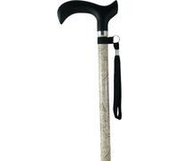 Identités, Canne de Marche, Design Fixe, Robuste en Aluminium, Légère, Poignée Confort, Hauteur Réglable, Résistante Jusqu'À 110 kg, Motif Arabesque