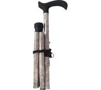 Identités, Canne de Marche, Pliante, Robuste en Aluminium, Légère, Poignée Confort, Poids Max 110 kg, Hauteur Réglable, Compacte, Motif Arabesque