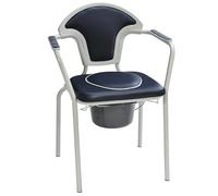 Identités, Chaise de Toilettes Caraïbes, Confortable, Design Moderne, Facile d’Entretien, Revêtement Imperméable, Structure Acier Epoxy, Poids Max 130kg, Personnes Âgées, Fabrication Française