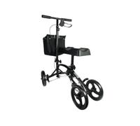 Identités, Déambulateur Repose-Genou, Idéal Pour Blessure Jambe, Trottinette Orthopédique, Coussin Ergonomique, Acier, Hauteur Réglable, Pliable