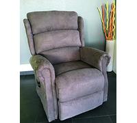 Identités Fauteuil Releveur Confort 1 Moteur Microfibre Taupe