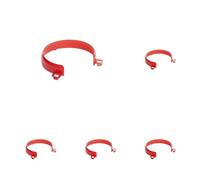 Identités, Rebors d'assiette incurvé, Clipsable, S'adapte Sur Les Assiettes, Déjeuner À Une Main, Personnes Avec Tremblements, Autonomie Repas, Garantie Lave-Vaisselle, Coloris Rouge (Lot de 5)