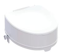 Identités, Réhausse WC Modèle Ibiza, Forme anatomique confortable, Fixation rapide et sans outil, Entretien et désinfection facile, Améliore la sécurité aux WC, Hauteur 15 cm, Avec couvercle