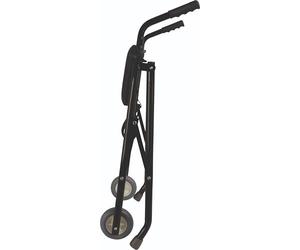 Identités, Rollator 2 roues Classic acier, Sécurise la Mobilité des Personnes, Léger, Poids 4,5kg, Robuste, Poids max 136 kg, Pliable Rapidement, Siège Confortable, Freins Intégrés