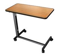 identités, Table de Lit, Simplex, Plateau Fixe, Personnes Alitées, Table À roulettes, Freins pour Stabilisation, Réglage Facile, Table de Déjeuner, Idéal pour Lit et Fauteuil, Plateau 76,3 x 38,3 cm