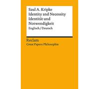 Identity and Necessity / Identität und Notwendigkeit: Englisch/Deutsch. [Great Papers Philosophie]