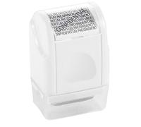 Identity Protection Roller Stamp - Confidential Information Cover-up Tool For Secure Document Disposal, Long Lasting Ink Roller Design For Fast Personal Data Masking, Ergonomic Grip + Refillable Ink S