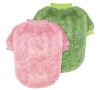 Idepet 2pcs Chien Pull Animaux de Compagnie Pull,Chaud Chiot Sweatshirt Chien Manteau Pyjama vêtements pour Chats tricoté Chien Body Chihuahua Chiot Teckel York vêtements (Vert Poudre, XL)