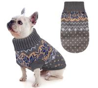 Idepet Chien Pet Pull, Hiver Chaud Chien Chat Cavaliers Vêtements, Confortable Manteau pour Animaux De Compagnie Costume Chiot Jumper Chaton Pull Vêtements pour Petits Chiens Moyens Grands Chats