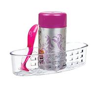 iDesign 23600Eu Distributeur de Salle de Bain à Ventouses Transparent, Claire