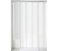iDesign 3.0 Liner doublure pour rideau de douche - grand rideau douche PEVA résistant à moisissure 183 -0 cm x 183 -0 cm avec 12 œillets - blanc