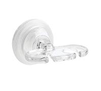 iDesign 51120Eu Power Lock Support de Brosse à dents à Ventouse pour Miroir de Salle de Bains Plastique Clair 3,81 X 10,16 X 16 cm