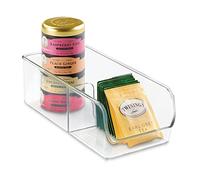 iDesign 54930Eu Linus Organiseur Pack Place - Clear - Set Of 1, 2-Compartment