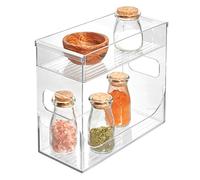 iDesign 68530Eu Boîte à Épices de Placard Plastique Transparent 25,75 X 11,75 X 21,75 cm