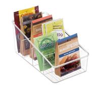 iDesign 77650EU Linus Kitchen Corbeille de Rangement pour Aliments/Condiments/Nourriture Emballée Plastique Clair 26,7 x 14,6 x 12,7 cm