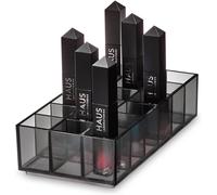 Idesign 95327eu Boîte, Makeup Organizer Pour 18 Rouges À Lèvres De La Collection Exclusive Sarah Tanno, Rangement Salle De Bain En Plastique Pour Gloss, Gris, 20,2 X 10 X 5 Cm[Rac62408875]