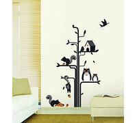iDesign Arbre Stickers Muraux Arbre, en PVC, Multicolore