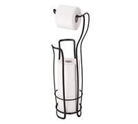 iDesign Axis Dérouleur Papier Wc, Porte Papier Toilette Autoportant en Métal, Couleur Bronze