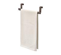 iDesign Axis Porte-Serviette incurvé, Petit sèche-Serviette en métal, Couleur Bronze