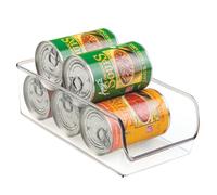 iDesign boîte de rangement, bac plastique moyen pour le placard ou le frigo, bac alimentaire pratique sans couvercle, transparent