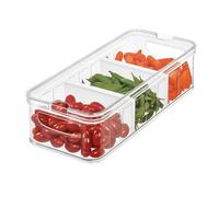 iDesign Boîte de réfrigérateur, grande boîte de rangement en plastique sans BPA, système de rangement pour cuisine ou bureau, transparent, 38,1 x 16,5 x 9,5 cm
